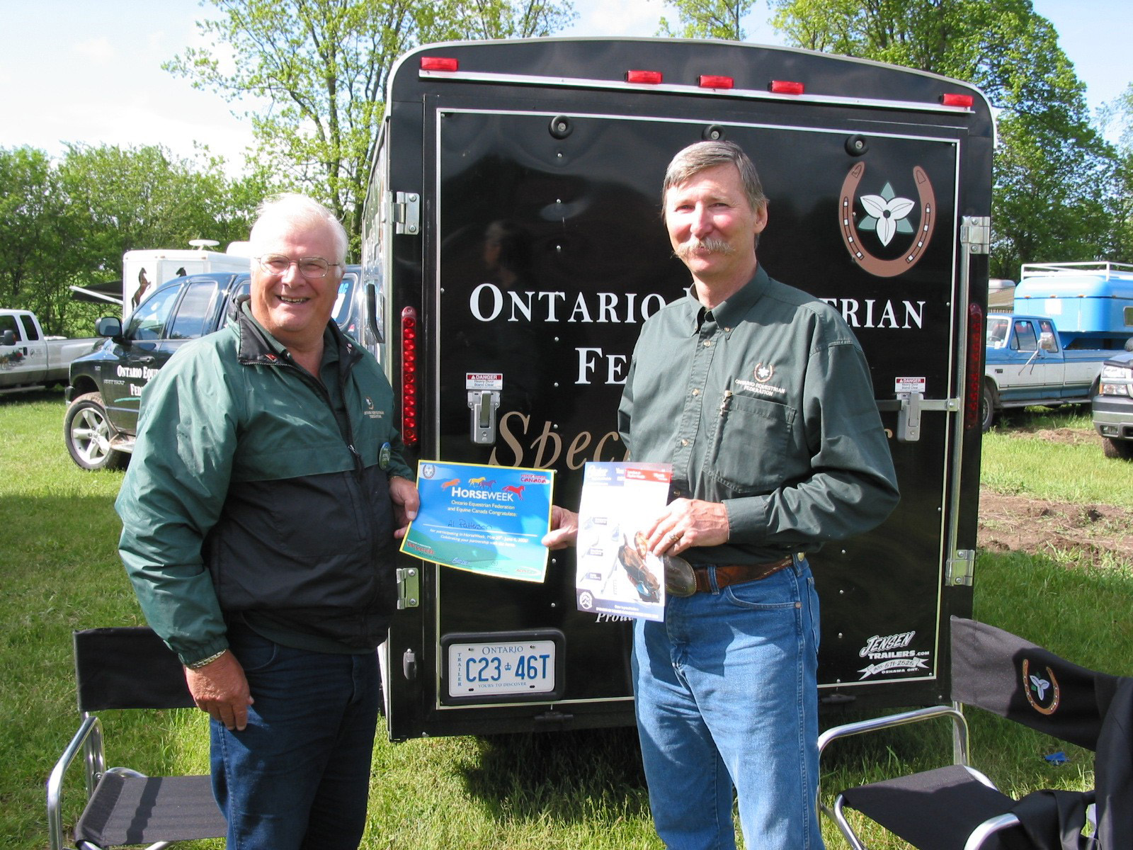 EC President Al Patterson and Horse Week Committee Char Jack De Wit